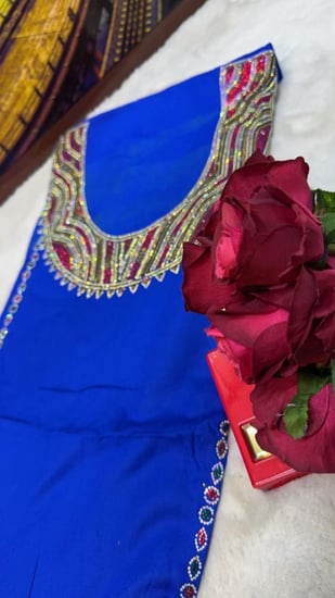 قطن كويتي (الاقطان تغسل قبل الخياطه) متروس كرستال امام وخلف