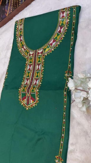 قطن كويتي (الاقطان تغسل قبل الخياطه) متروس كرستال امام وخلف ا