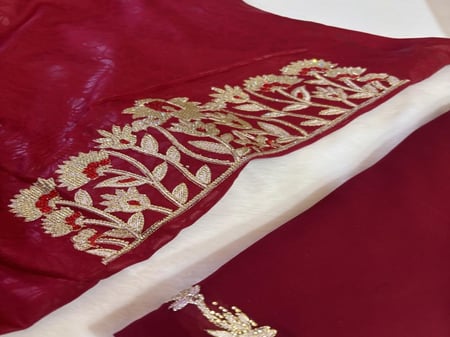 كشميري جاكار متروس كرستال موديل الحافه مع الشيله