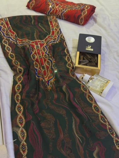 كشميري سلسه كرستال ملون امام وخلف