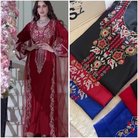 حرير ايطالي متروس كرستال مع البشت