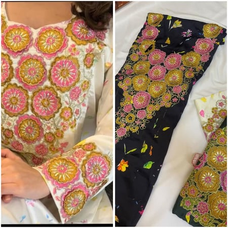 حرير ايطالي ثري دي اسود