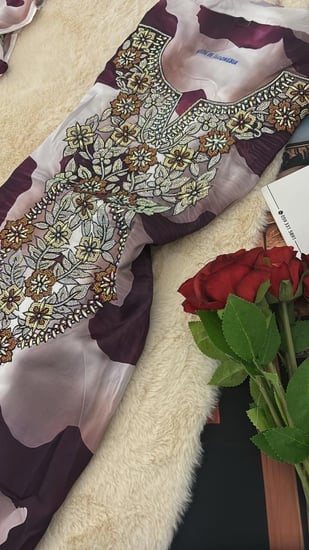 حرير ايطالي موديل الهاينك متروس كرستال