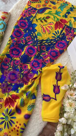 حرير ايطالي ملكي متروس كرستال مع الشيله