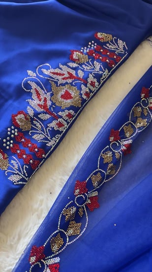 حرير ايطالي متروس كرستال مع البشت