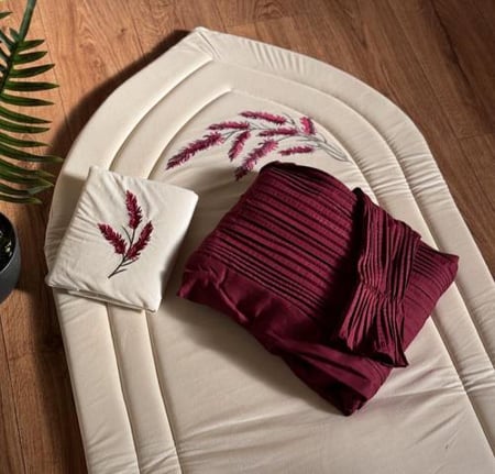 طقم شراشف صلاة لون عودي