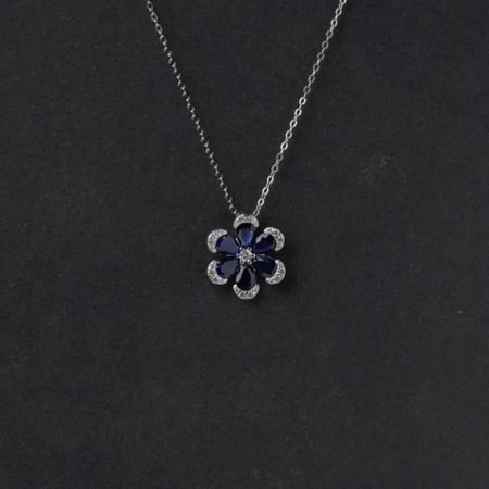 سلسال Blue rose | فضة عيار 925