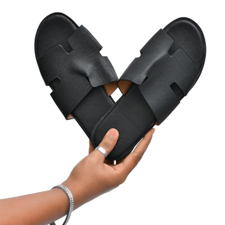 شبشب هيرمز - اسود