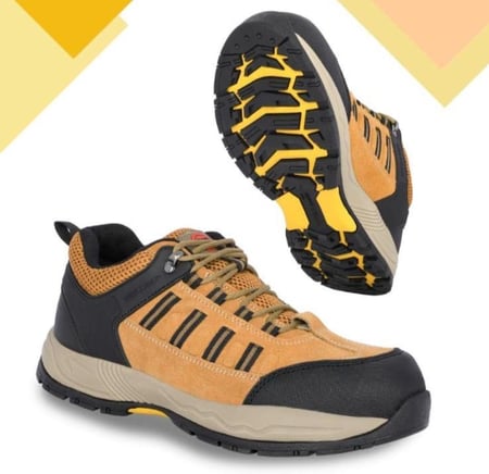 حذاء سفتي لون بيج غامق Safety Shoes  work mate مقاس45