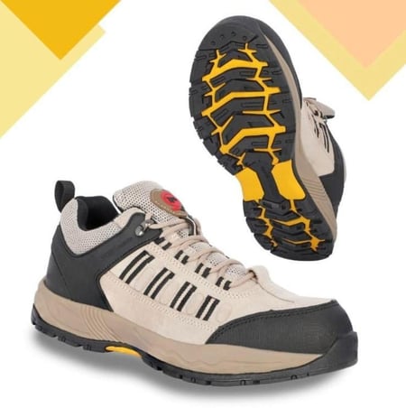 حذاء سفتي لون ابيض Safety Shoes  work mate مقاس 45