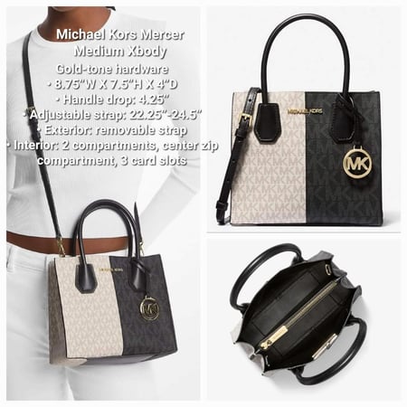 شنطة مايكل كورس Michael Kors Medium Mercer Satchel/Xbody
