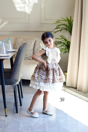 فستان اطفال بتصميم مميز