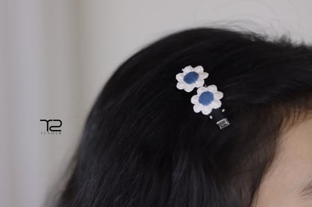 مشبك شعر قطعتين Flower
