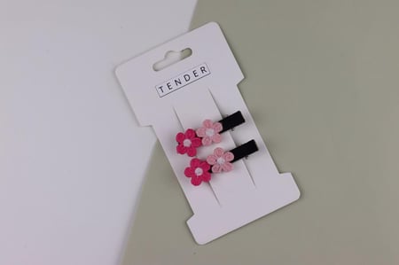 مشبك شعر قطعتين Flower