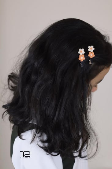 مشبك شعر قطعتين Flower