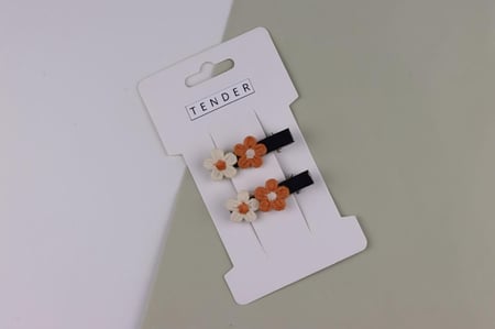 مشبك شعر قطعتين Flower