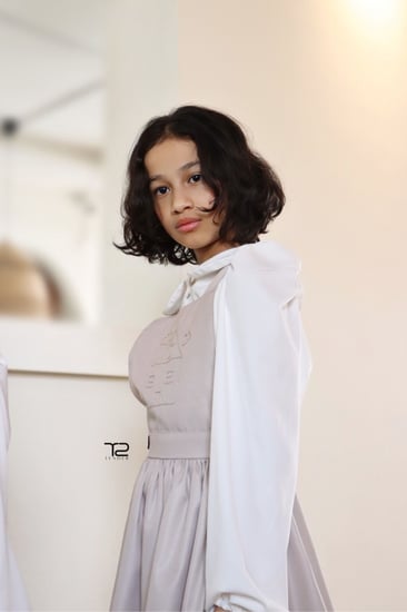 فستان أطفال بتطريز يدوي