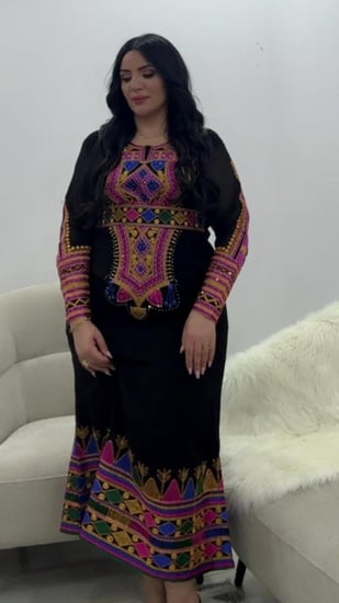 فستان المها بحزام