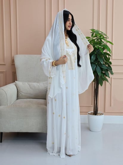 جلابية هند مع الطرحه