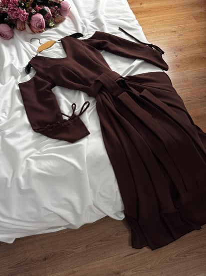 فستان ناعم راقي موكا موس