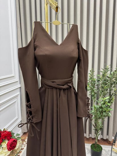 فستان ناعم راقي موكا موس