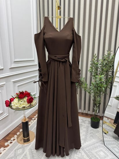 فستان ناعم راقي موكا موس