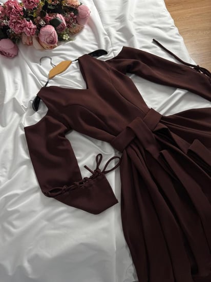 فستان ناعم راقي موكا موس