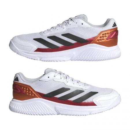 Adidas Courtquick White Red Copper Padel Shoes