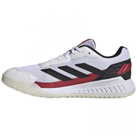 Adidas Courtquick Padel Shoes White Black Red