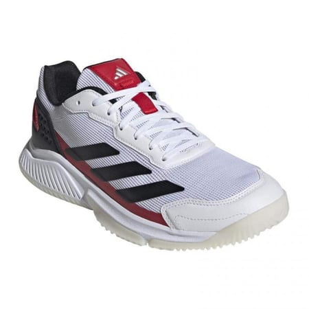 Adidas Courtquick Padel Shoes White Black Red
