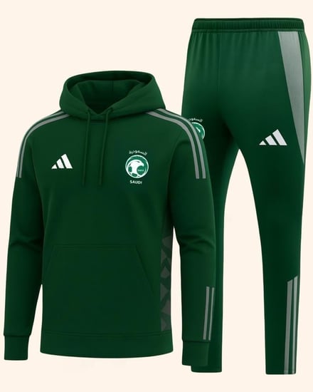 طقم بلوفر وبنطال المنتخب السعودي 25/26