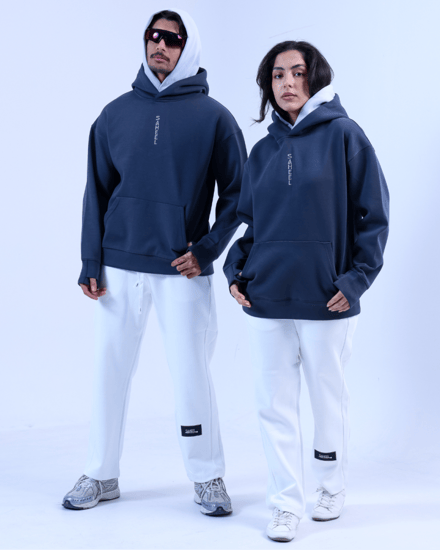 هودي  رمادي غامق_ Dark gray anime hoodie
