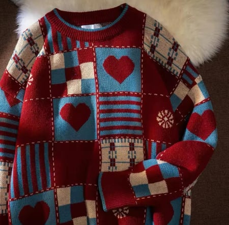 سويتر القلوب | Sweater