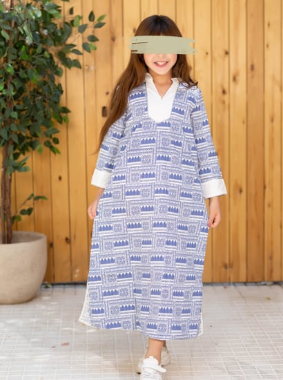 جلابية بناتي قطنية من حديقة القطن مستوحاة من روح المملكة