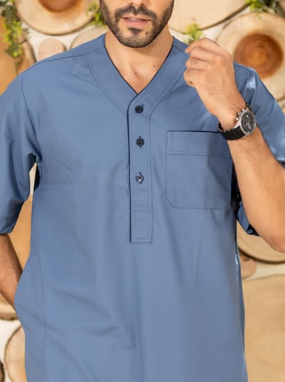 ثوب رجالي ريحان 21 ( قطن 65% )