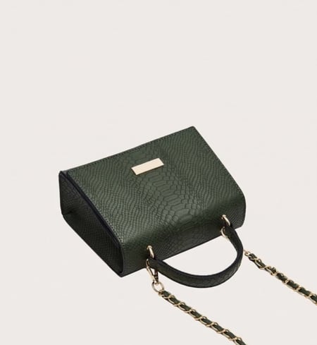 شنطة مربعة / زيتي