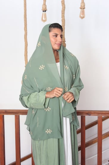 عباية كوبرو طرحة تطريز سدو - رويال موف