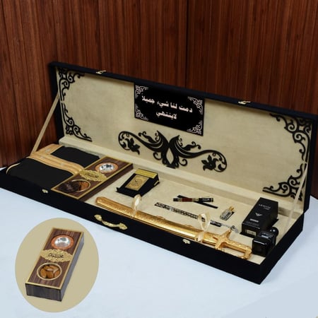 هدايا ملكية فخمة بسيف ليزر مع مبخرة مكتبية راقية بتصميم خاص