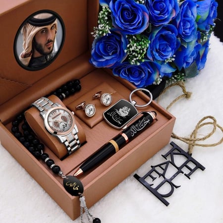 طقم هدايا ساعات رجالية فخمة بتصميم خاص وعصري