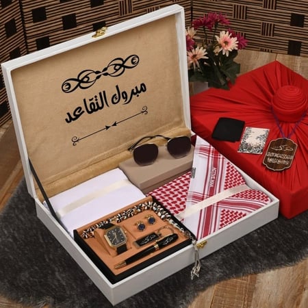 بوكس هدية رجالية صيفي فخمة بتصميم خاص وبتغليف مجاني راقي