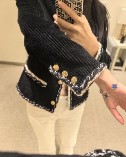 Chanel Jacket Corduroy Black 2025 سترة شانيل جاكيت شتوي