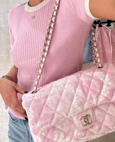 2025  CHANEL COCO BEACH PINK TOP تيشيرت شانيل توب قميص وردي كوكو بيتش