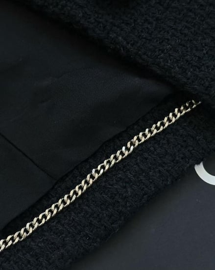Chanel Tweed Black Gray Jacket 2024 جاكيت شانيل بتويد أسود