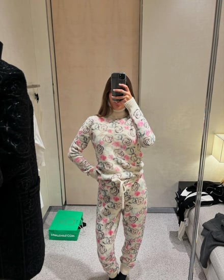 CHANEL COCO NEIGE PULLOVER كنزة شانيل صوفية بلوفر شتوي أبيض بنقشات