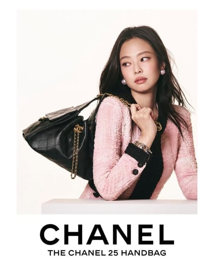 THE CHANEL 25 HANDBAG CHANEL 25 حقيبة يد شانيل شنطة جلد أسود 2025
