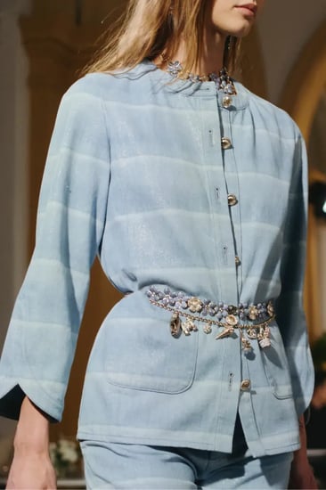 2026 Chanel Jacket Blue Denim Jacket جاكيت شانيل سترة دينم أزرق