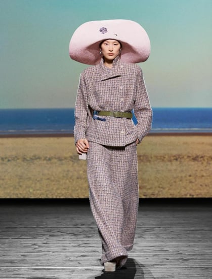 Chanel Brown Pink tweed jacket سترة شانيل جاكيت تويد كشمير بني وردي