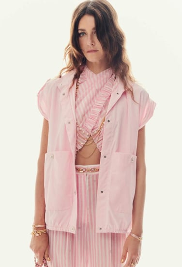 2024 معطف شانيل باركا وردي Light pink parka