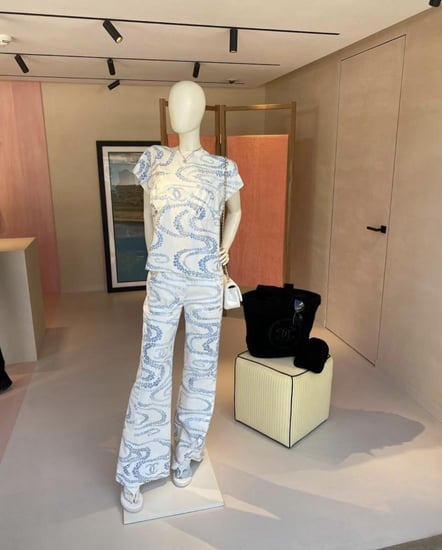 CHANEL pants Denim Printed Coco Beach 2025 جينز شانيل دينم بنطلون كوكو