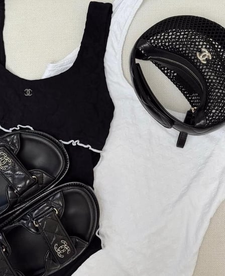 2025 BLACK CHANEL SMALL MESH BAG حقيبة شانيل شنطة شبك أسود صغيرة شبكة